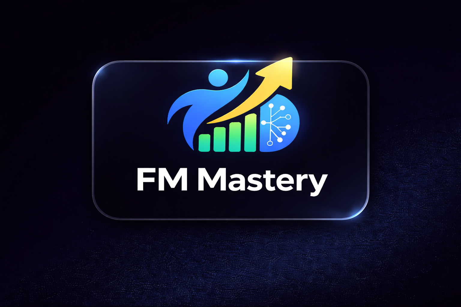 FM Mastery logo showing AI-powered financial growth system for freelancers