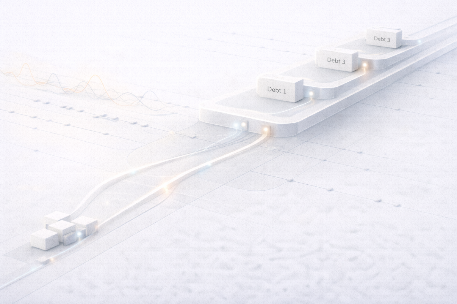 AI debt repayment optimization for freelancers showing adaptive budgeting, cashflow control, and debt stabilization