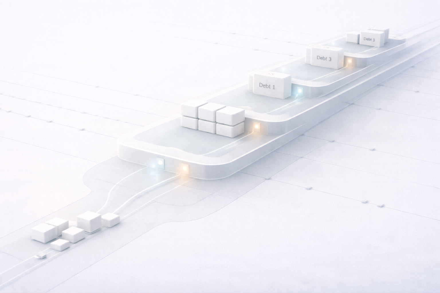 AI debt repayment playbook for freelancers showing structured repayment system, prioritization, and financial stability