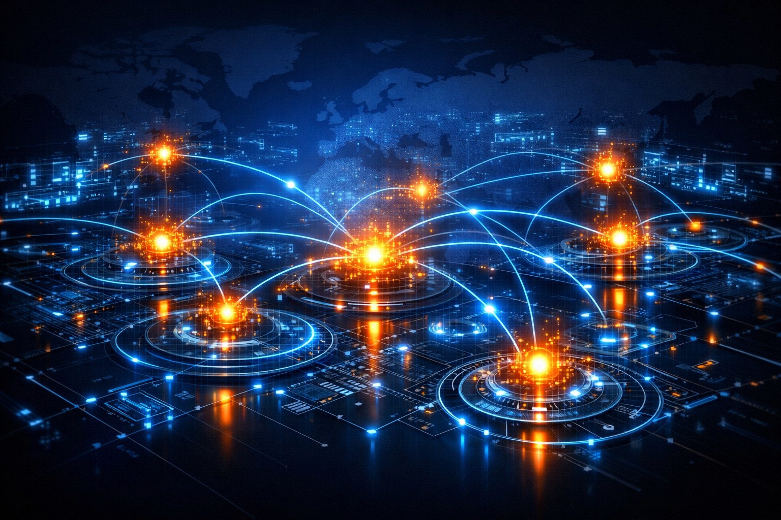 Global financial infrastructure networks showing cross-border payment systems, regulatory enforcement, and settlement rails impacting freelance income