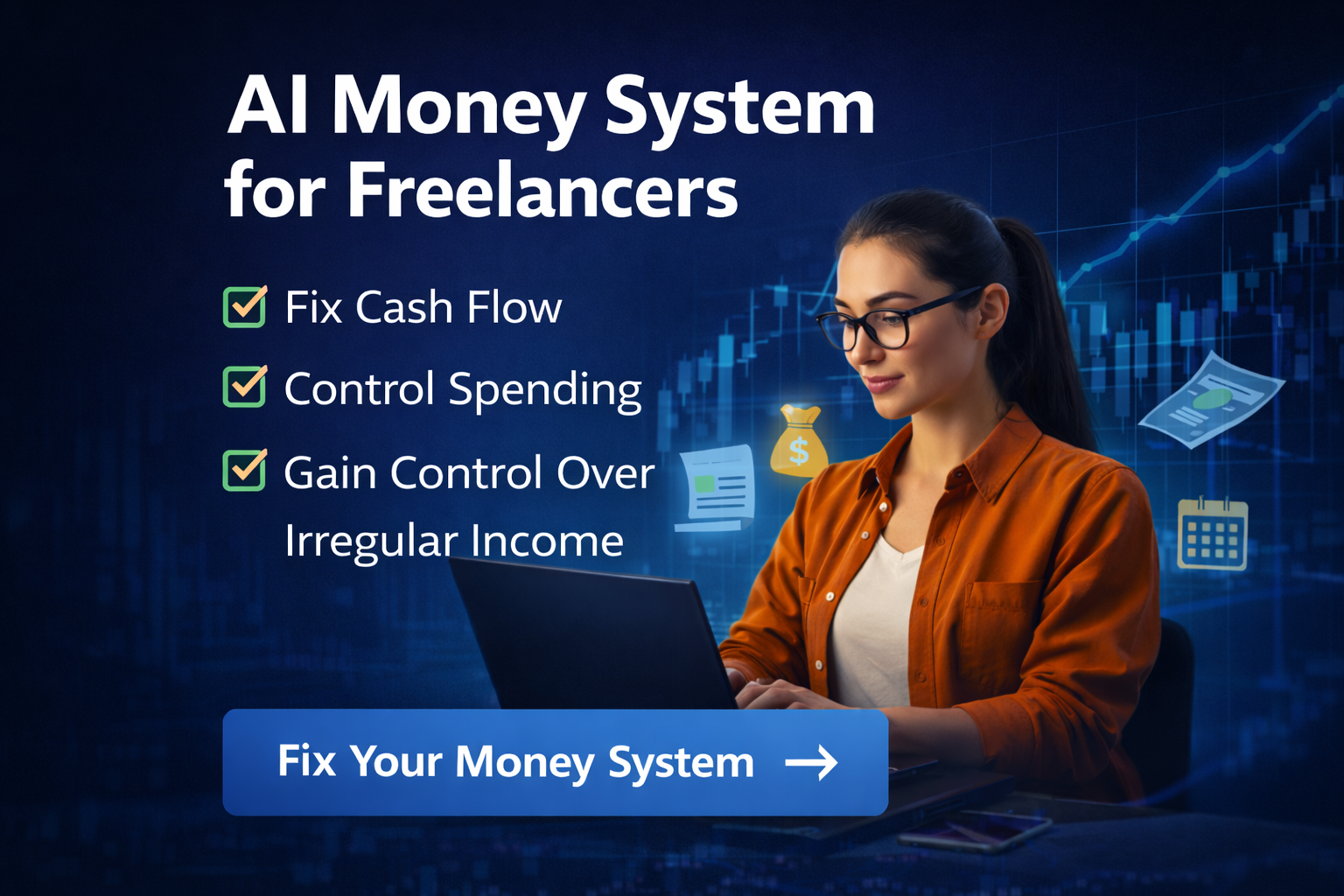 AI money management system for freelancers with irregular income